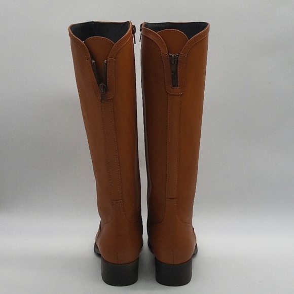 1095- Helena Rouge Boots Genuine Leather Made In Spain Tan Color Size 5.5 NWT - Picture 5 of 7
